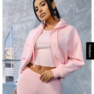 True Religion Pink Hoodie NWT